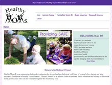 Tablet Screenshot of healthymomsfitness.com